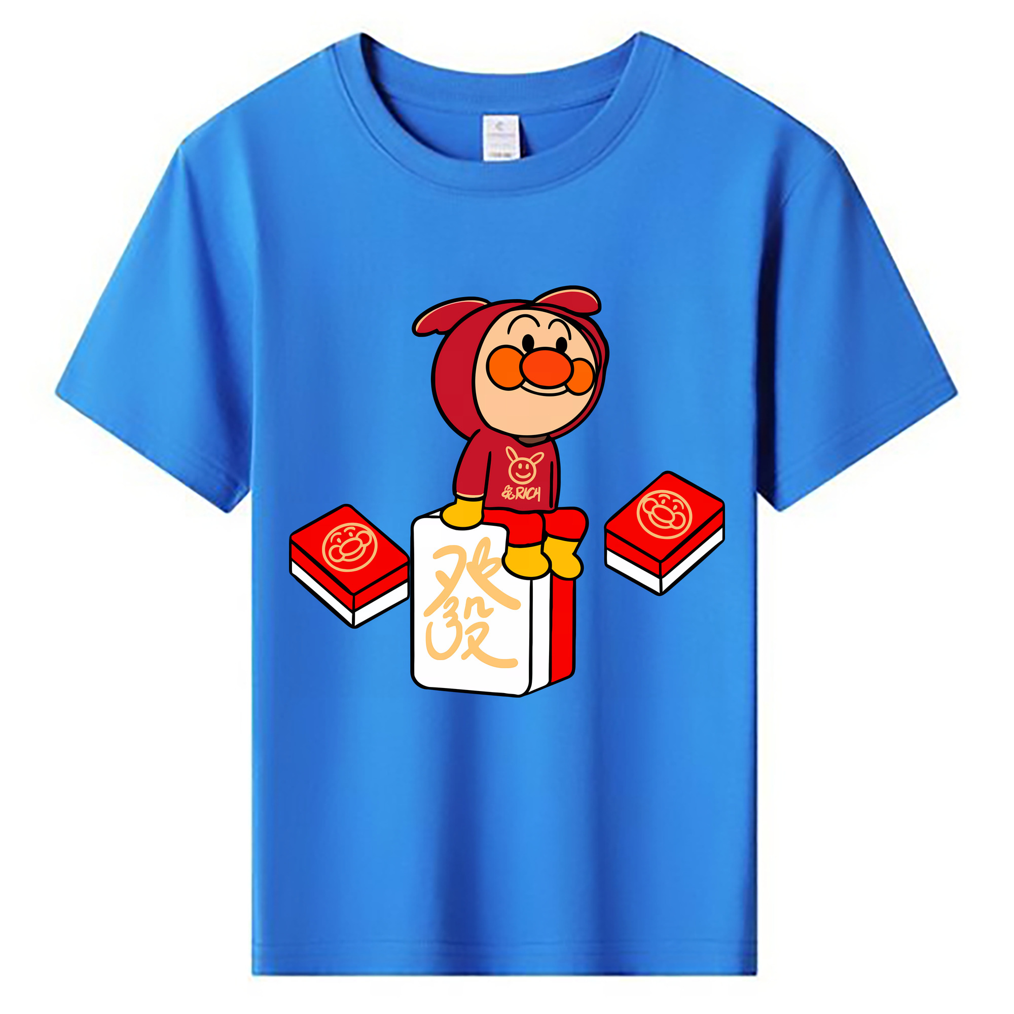 （画像用） アンパンマン Anpanman 綿100％キッズTシャツ（フロントプリント）